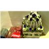 Image 4 : Assorted household item-wedding letter birdcage,blue lamp and ect.