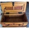 Image 2 : Vintage box w/ wrought iron hardware- 18"x8"x9"