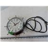 Image 1 : Vintage chrome ships wheel clock-working