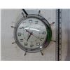 Image 2 : Vintage chrome ships wheel clock-working