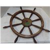 Image 1 : Nice vintage wooden decorative ships wheel