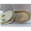 Image 2 : Vintage green and yellow enamelware rcaster