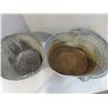 Image 3 : 2 galvanized plating buckets