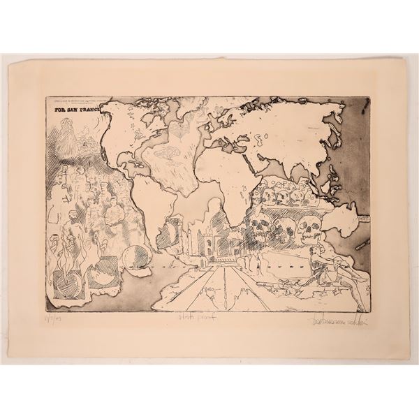 Intaglio Print Artist Proof Signed 1975 [180923]