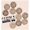 Image 2 : Mercury Dimes 1940s  (150) [184821]