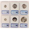 Image 2 : IGS Graded Silver Coins (6) [186824]