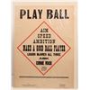 Image 1 : Baseball Themed Anti-Alcohol Broadside [183793]