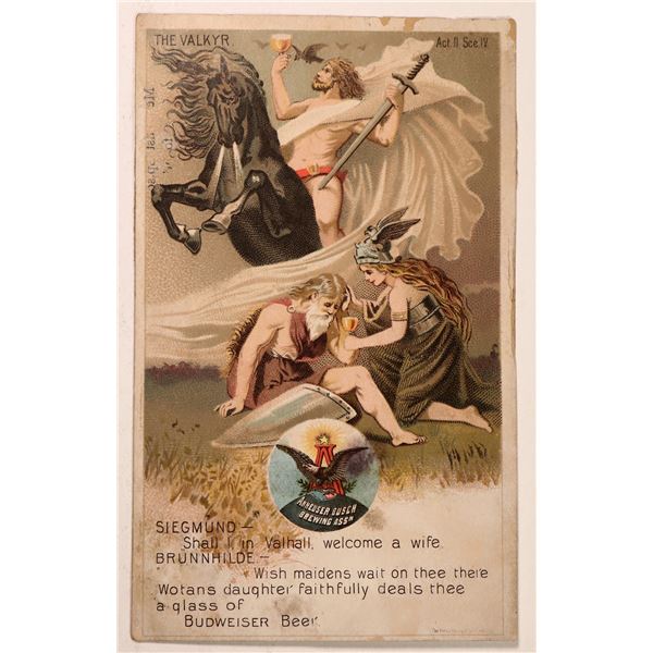 Budweiser Trade Card Rare [185898]