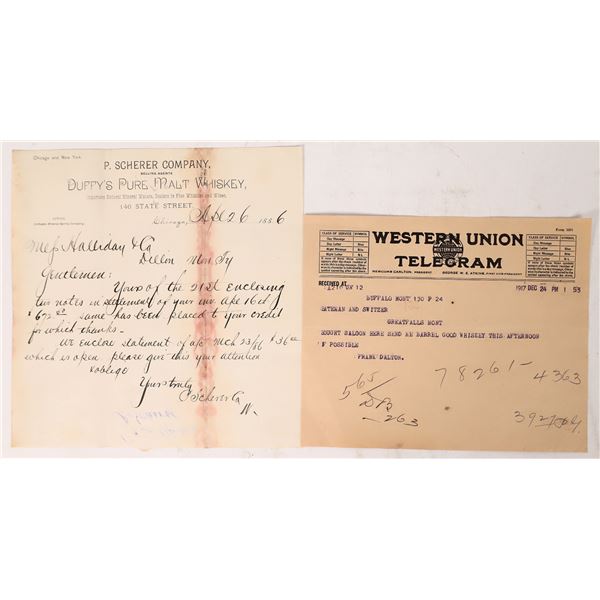 Saloon Documents (2)1886-1912 [173882]