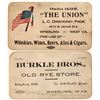 Image 1 : Saloon Retail Liquor Cards 1905-10s (2) [186869]