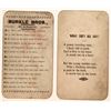 Image 2 : Saloon Retail Liquor Cards 1905-10s (2) [186869]