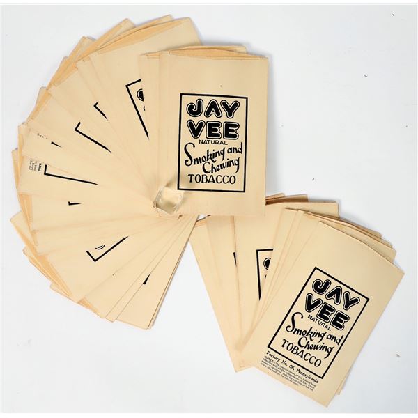 Jay Vee Cut Plug Tobacco Bags (38) [186893]