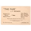 Image 2 : Trade Card: Rare Pasadena "The Fair" [180718]