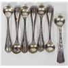 Image 2 : Sterling Silver Salt Shakers & Spoons Group [187073]