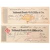 Image 1 : Asbury Harpending Calif. Financier & Diamond Hoaxer Signatures 1898-1901 (2) [183756]