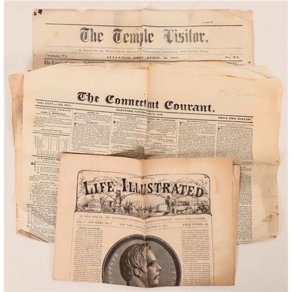 Early American Newspapers c1839-69 (3) [180786]