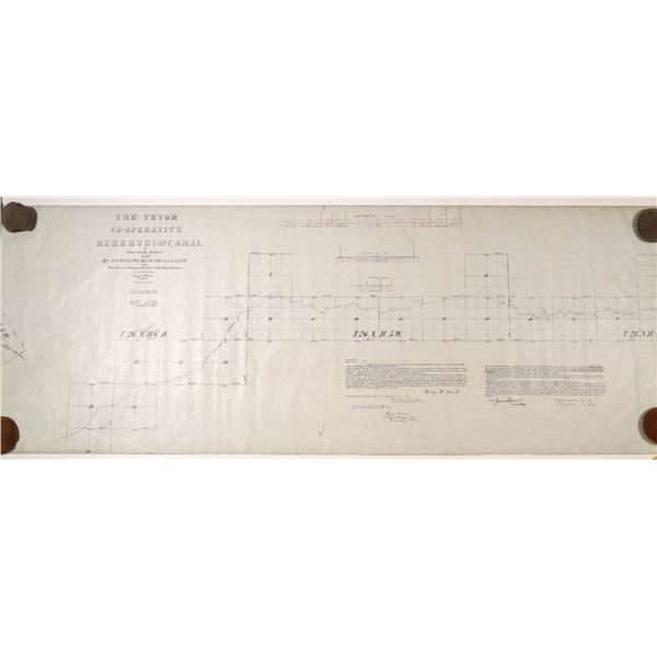 Teton County MT Large  Map 1910 [166815]