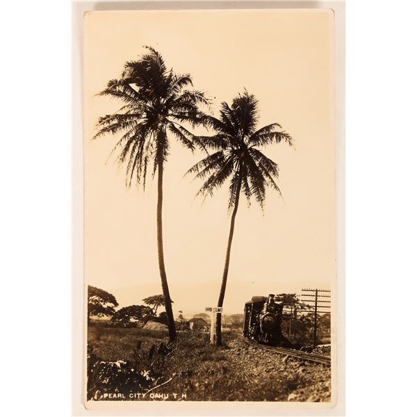 Pearl City Railroad Postcard Very Rare [187396]