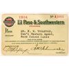 Image 1 : El Paso & Southwestern 1914 [182601]