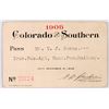 Image 1 : Colorado & Southern Pass 1908 [179502]