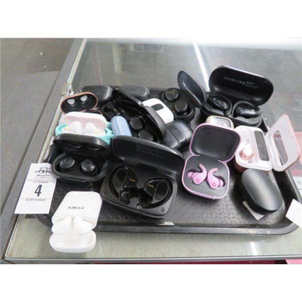 13-Asst. Ear Buds/Chargers - Some Incomplete - 13 X $   w/Incomplete Spares