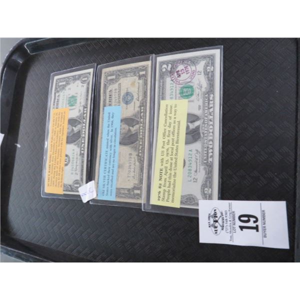 Barr Note, Silver Certificate, $2 Note