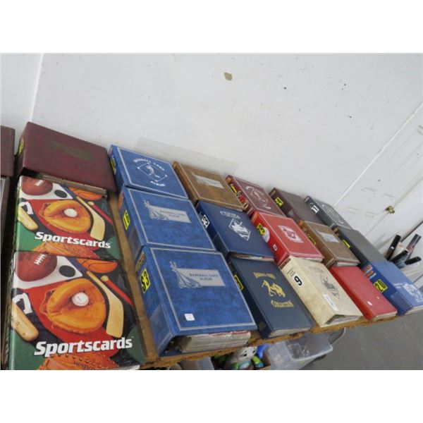 18-Sports Trading Card Albums - 18 X $