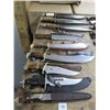 Image 1 : 9-Large Collector Knife w/Sheath - 9 X $