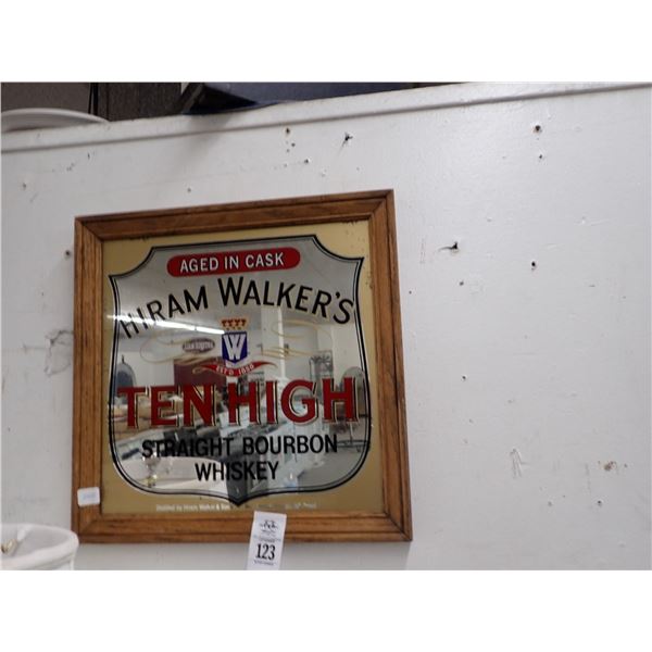 Hyrum Walker Whiskey Advertising Mirror - No Shipping