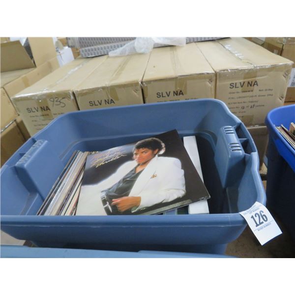 Bin w/Vinyl Records