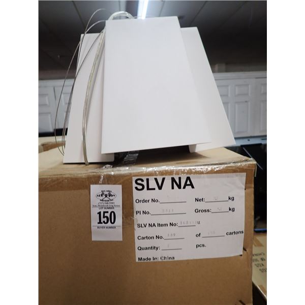 3-SLV New White Hanging Fixture - 3 X $ - #2551