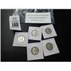 Image 1 : Asst. 1964 D Silver Washington Quarters - 5