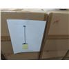 Image 1 : 63-SLV New Chrome and White Hanging Fixture - 63 X $ - #1594
