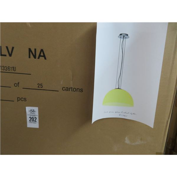 6-SLV New White Hanging Fixture - 4 Pack - 6 X $ - #3361