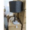 Image 1 : 5-SLV New Contemporary Basket Weave Shade Table Lamp  - 5 X $ - #1750
