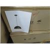 Image 1 : 8-SLV New Black Dome Hanging Fixture - 8 X $ - #1653