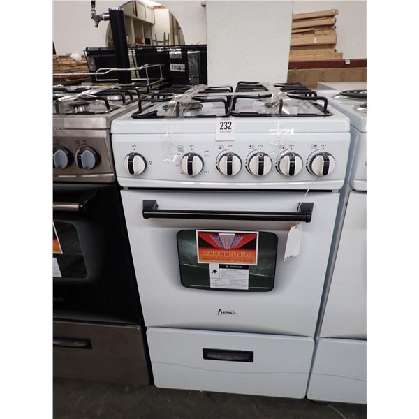 Avante New White Gas Mini Range/Oven