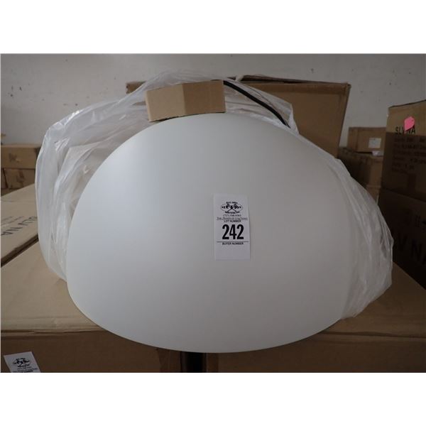 4-SLV New White Hanging Dome Lamp - 4 X $ - #1653