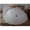 Image 1 : 4-SLV New White Hanging Dome Lamp - 4 X $ - #1653