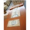 Image 3 : Mahogany Pedestal Dining Table w/Tile Inlay