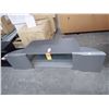 Image 1 : Grey TV Console w/Glass Shelf
