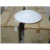 Image 1 : 4-White Round Flush Mount Lamp - 2 Pack - 4 X $