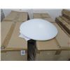 Image 3 : 4-White Round Flush Mount Lamp - 2 Pack - 4 X $