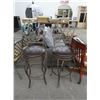 Image 1 : Ornate Padded Bar Stools - Pair