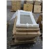 Image 1 : 11-New White Wicker Framed Mirror - 11 X $ - No Shipping