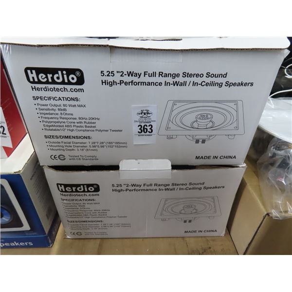 Herdio In Wall Speakers - 2