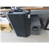 Image 1 : Corner Speaker Sub Woofer and Large Speaker