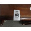 Image 2 : Carved Mahogany Executive Desk (Dollies Not Included)