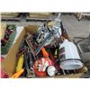 Image 1 : Box w/Pipe Wrench, Asst. Tools