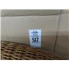 Image 2 : 5-Wicker Trim Glasstop Patio Table w/Rattan Base - 5 X $
